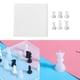 thumbnail image 1 of 7pcs Tablero de ajedrez de resina s con piezas de ajedrez Piezas de ajedrez Ajedrez licencia de ajedrez de escultura para DIY Ep perfecl Tablero de ajedrez que hace molde, 1 of 8