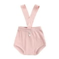 thumbnail image 1 of Godderr Newborn Girls Boys Suspenders Bag Butt Pants Baby Overalls 3-24M, 1 of 6