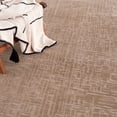 thumbnail image 6 of Hauteloom Leanna Living Room, Bedroom Machine Washable Area Rug - Neutral Abstract Solid - Brown - 5'3" x 7', 6 of 11