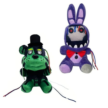 Five Nights at Freddy's FNAF Plush Toy Doll Set of Phantom Freddy and Withered Bonnie