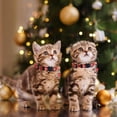 thumbnail image 1 of Feltree Christmas Cat Collar with Bells, Safety Release Breakaway Adjustable 7-12 Inch Festive Collar for Cats, Kittens, Small Dogs, Holiday Pet Accessory, 1 of 7