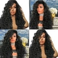 thumbnail image 4 of SUCS Human Hair Wigs For Women Black Color Natural Lace Hair Girl Gradient Natural Brown Party Wig Long Full Curly Hair Fas, 4 of 4