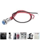 thumbnail image 1 of Indicador LED de Metal, Lámpara de Señal Profesional IP66 Resistente Al Agua Con Latón Niquelado Para Coche, Camión, Barco, CA 1A 6V, 1 of 7