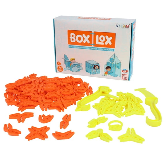 Atwood Toys Box Lox Deluxe - (Orange 98pcs)
