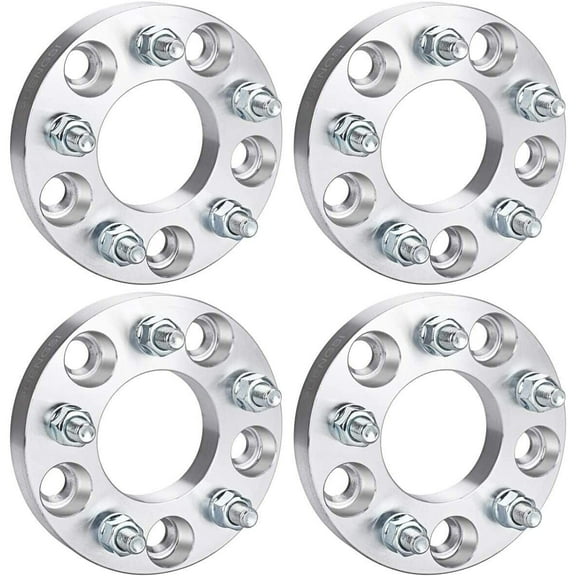 CWA 5x5.5 to 5x4.75 Wheel Adapters 1.25" Compatible with 5x120.7 Rims on 5x139.7 Hubs 1/2x20 Grade 12.9 Studs Set of 4