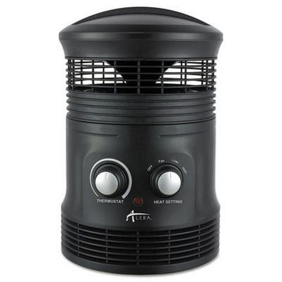 1 PK,Alera 360 Deg Circular Fan Forced Heater, 750 W, 8 x 8 x 12, Black (HEFF360B)