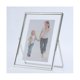 thumbnail image 4 of Silver Floating Picture Frame Set Of 2, Gift Metal Glass Photo Frames, For Tabletop Display Vertica, 4 of 5