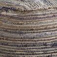 thumbnail image 3 of Handwoven Square Shaped Pouf with Zipper, Multicolor, 3 of 5