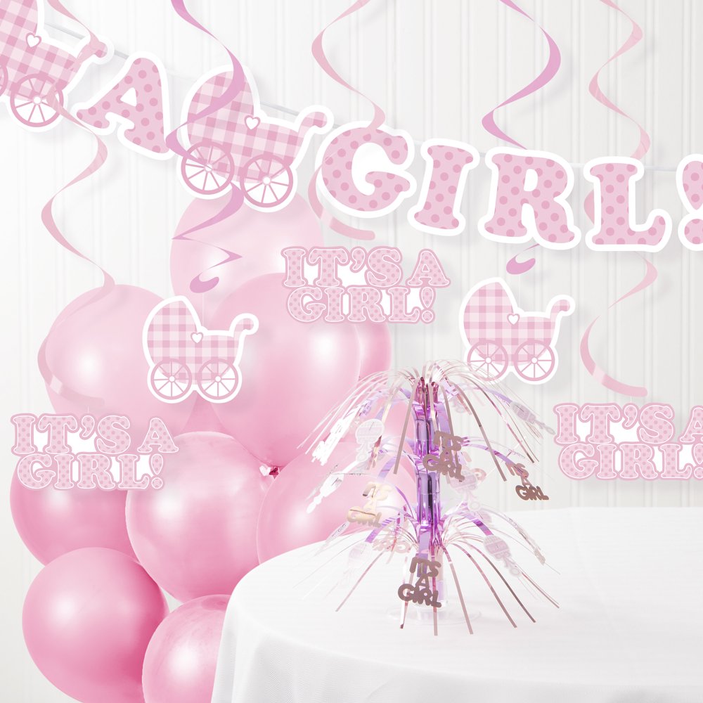 It's a Girl Baby Shower Decorations Kit