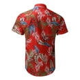 thumbnail image 5 of ZXLBBD Mens Spring Summer Hawaiian Beach Tropical Button Up Printed Short Sleeve Shirt Casual Outdoor Relaxed Fit Daily Wear, 5 of 8