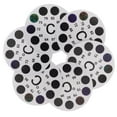 thumbnail image 1 of Minkissy 6Pcs Fish Tank Aquarium Thermometer Stickers White Adhesive Strip Color Changing Display, 1 of 6