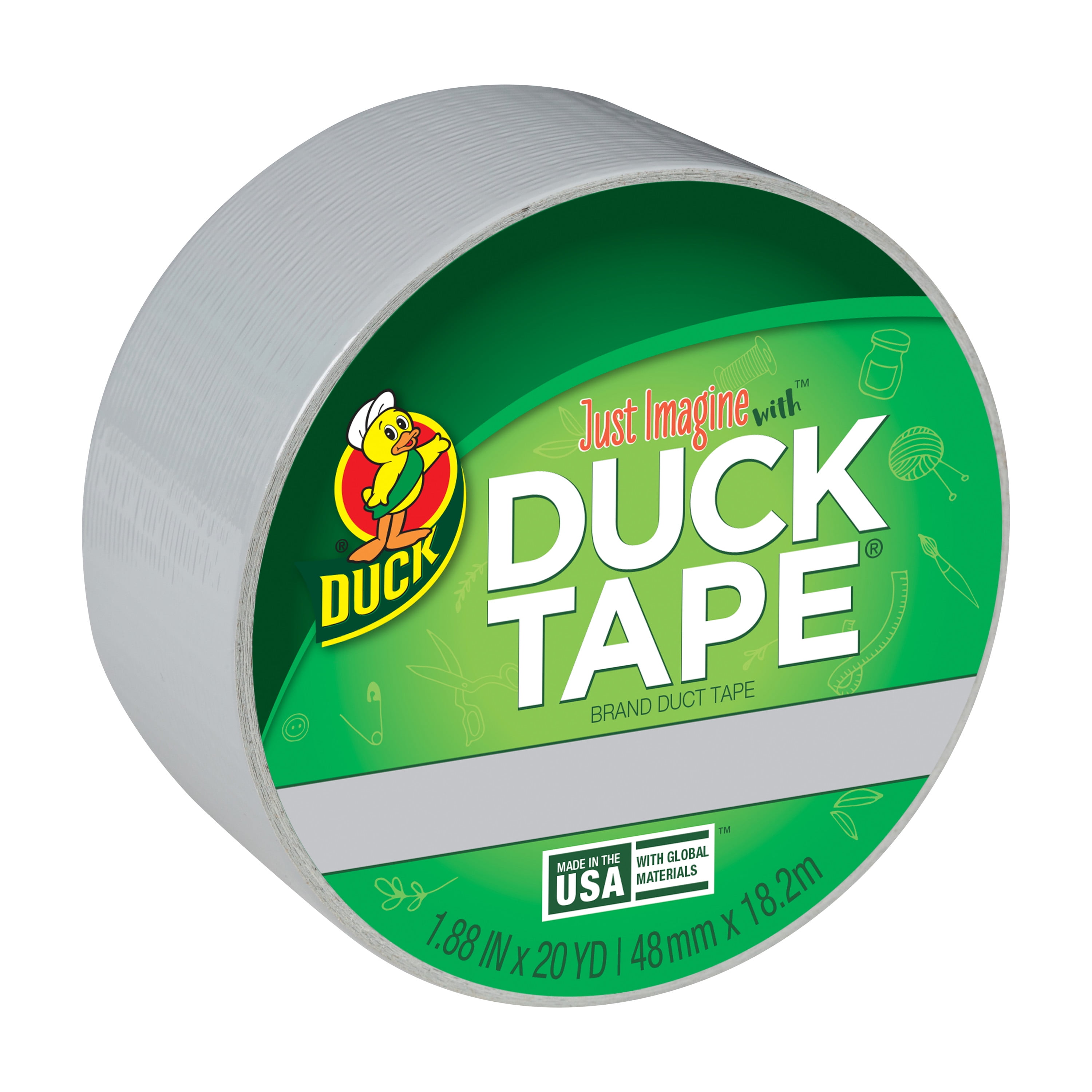 Duck Brand 1.88 in. x 20 yd. Dove Gray Colored Duct Tape