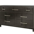 thumbnail image 2 of HomeRoots Decor Wooden Dresser with 7 Drawers and Metal Pull, Brown and Silver, 2 of 3