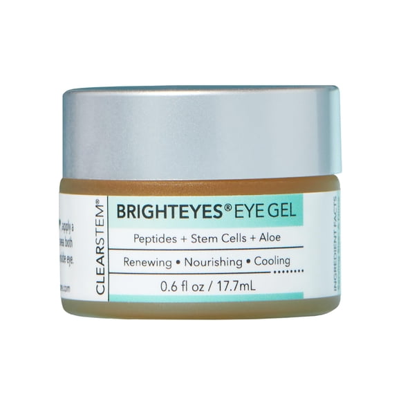 CLEARSTEM - BRIGHTEYES - Nourishing Eye Gel - For Puffy Eyes, Crow's Feet, & Dark Circles - Made with Collagen, Stem Cells, Peptides & Aloe Vera - Vegan - Gluten Free - Men & W