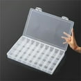 thumbnail image 5 of 24 36 48 Grids Paint Organiser Case Jewelry Storage Box Clear Plastic Storage Case for Jewelry Beads Painting Craft, 5 of 9
