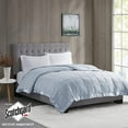 thumbnail image 2 of Madison Park Windom Microfiber Down Alternative Stain Resistant Blanket, King, Blue, 2 of 8