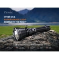 thumbnail image 2 of Fenix HT18R V2.0 3700 Lumen Long Range Rechargeable Tactical Flashlight + LumenTac Organizer, 2 of 6