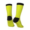 thumbnail image 3 of Goofa Yellow Printed Men's Crew Socks, Soft Durable Breathable Moisture-Wicking with Odor Control Cotton socks, 3 of 9