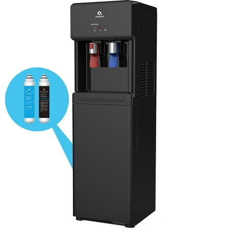Black Self Cleaning Range - Avalon Self Cleaning Bottleless Water Cooler Dispenser - Hot & Cold Water, Child Safety Lock, Innovative Slim Design - UL/Energy Star Approved- Black