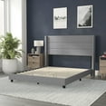 thumbnail image 4 of Flash Furniture Hollis Wingback Upholstered Platform Bed, Gray, Queen, 4 of 12