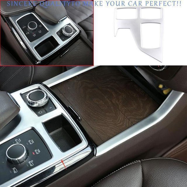 Pour Benz ml GL 2012-2016 Argent Mat ABS Console Centrale Boîte de Vitesses Panneau F pour Ram e Trim