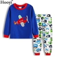 thumbnail image 2 of 2020 Pyjamas de Noël pour Bébé Garçon Ensembles de Vêtements Rouge Xmas Cadeau pour Enfants Pyjamas Tenue de Nuit Snowman Chillin‘ avec Mes Amis 2-7 Ans, 2 of 7