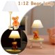 thumbnail image 3 of 1: 12 Dollhouse Bear Table Lamp LED Dollhouse Light Decor Realistic Lamp, 3 of 5