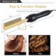 thumbnail image 2 of Alisador de pelo de peine caliente, peine caliente eléctrico, plancha de pelo con calefacción rápida 2en1, rizador de cerámica, peine caliente, rizador de hierro portátil de seguridad, Brus climatizad Feliz Sencillez, 2 of 3