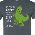 thumbnail image 4 of Inktastic T-rex Can't Clap T-Shirt, 4 of 5