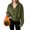 Army Green, variant on Trendy Queen Sweatshirt Winter Coats For Fleece Jacket Hooded Color Block Patchwork Cardigan Coat Outerwear With Pocket Casual Fall Fashion Tops Loose Fit Lightweight Girls Outfits Clothes