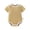 Khaki, variant on Baby Short Sleeve Solid Color Bodysuit Soft Cotton Onesie One-Piece Romper for Newborn Infant Boys Girls Daily Wear