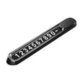 thumbnail image 4 of Placa de matrícula de de estacionamiento temporal para coche, decoraciones para accesorios de coche negro, 4 of 9