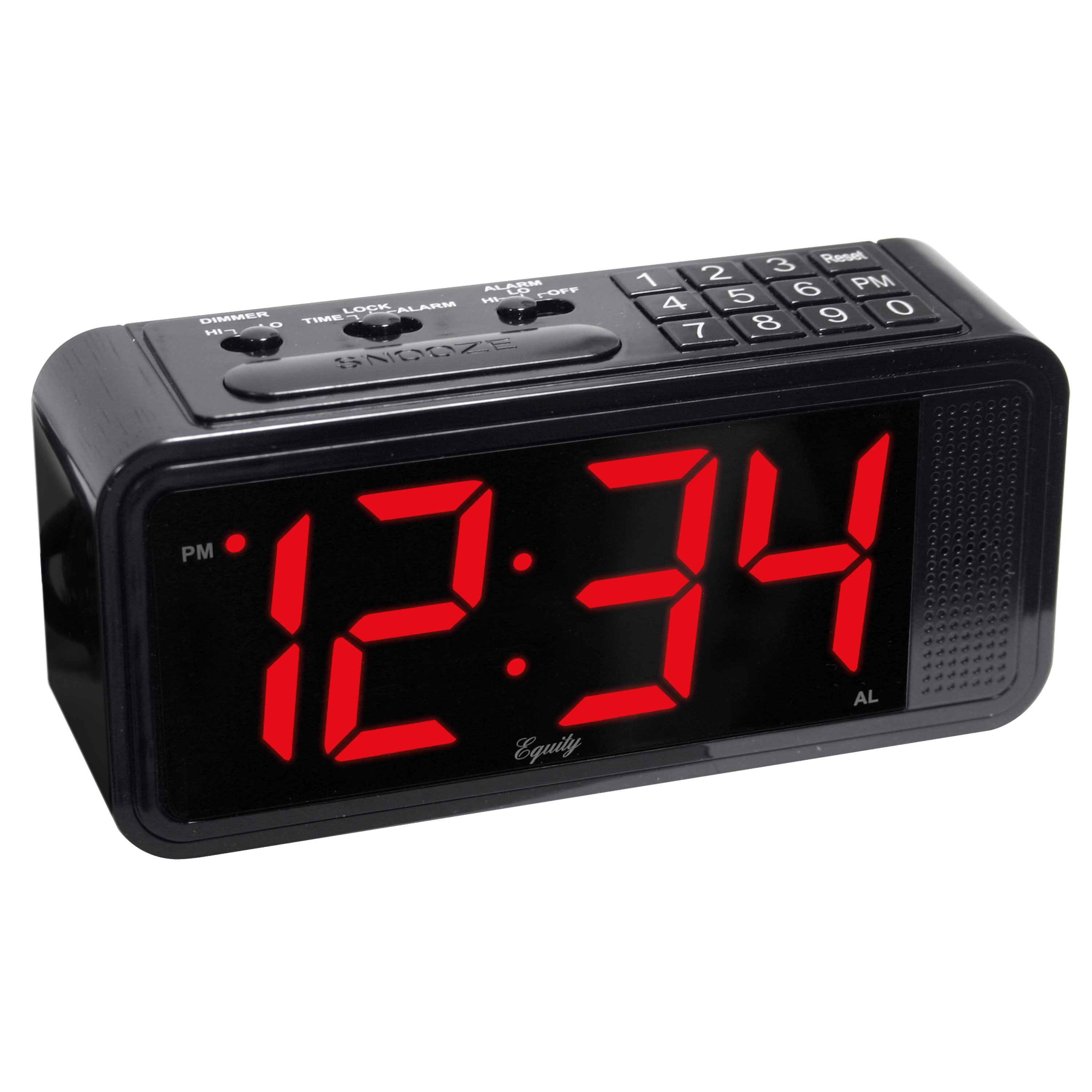 Equity by Lacrosse Quick-Set LED Alarm Clock, Black - image 2 of 2
