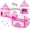 3PC Princess Dream Tent, variant on Wilwolfer Princess Castle Kids Tunnel Tent with Baby Ball Pit for Girls and Toddlers, Indoor Outdoor Polyester Play Tent, Pink