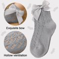 thumbnail image 3 of M Calcetines de vestir de malla transpirable, calcetines tobilleros para niñas pequeñas, calcetines para bebés pequeños, 4 pares para niñas, 3 of 5