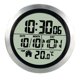 thumbnail image 2 of Reloj de pared digital para baño de 14,6 cm con ventosa, reloj de cocina, calendario mensual. Marco de aluminio, 2 of 9