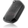 thumbnail image 2 of HUGFEG Premium Transparent TPU Key Fob Case Shell Cover Compatible with Jeep 2020 2021 Gladiator JT Sahara JLU 2018-2023 Jeep Wrangler JL JLU Rubicon Smart Key Remote Control(Smoke Color) U2536-21635, 2 of 2