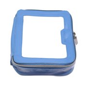 BEAUTYSPACE Periwinkle Color Piped Clear Travel Bag