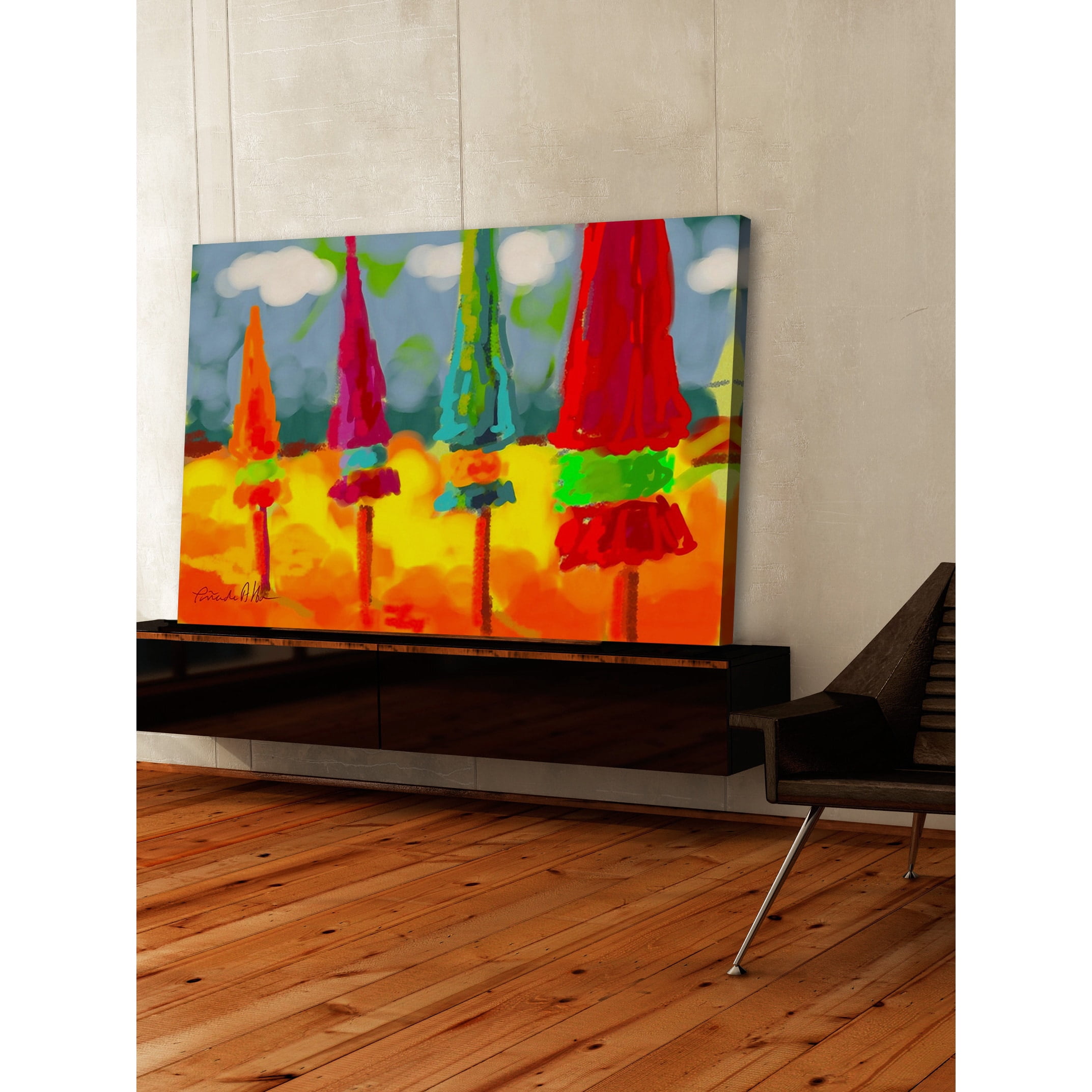 Marmont Hill "Deauville France" by Arthur Pina Painting Print on Wrapped Canvas