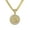 Gold - 22mm, variant on Men's 24-Inch Iced-Out Islamic Pendant Necklace with Cuban Chain – Hip Hop Inspired Religious Statement Jewelry, Gift for Him - 22mm Silver