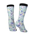 thumbnail image 5 of Uemuo Colorful Butterfly Pattern Women's Crew Socks, Soft Durable Breathable Moisture-Wicking with Odor Control Cotton socks, 5 of 9