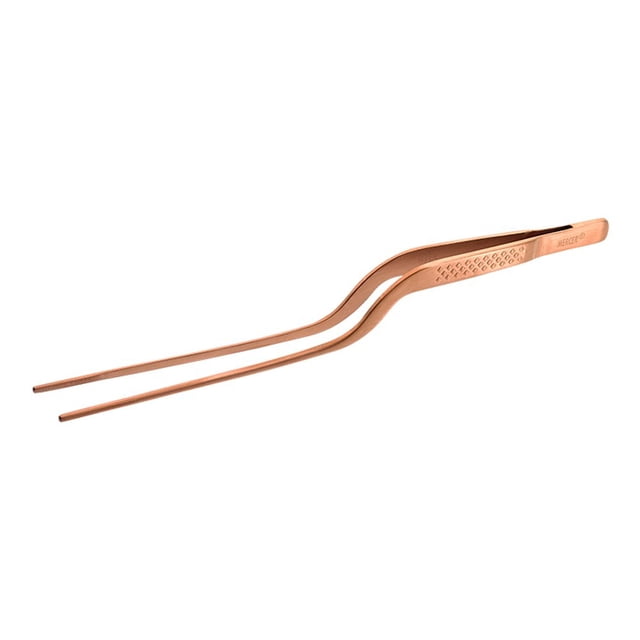 Mercer Culinary 18-8 Pinzas Para Enchapado De Chef Precision Plus De Acero Inoxidable Con Compensación, Punta De 7-7/8 Pulgadas, Oro Rosa