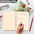 thumbnail image 4 of FORMRS 1-Subject Spiral Notebook 8" x 5" College Ruled 60 Refillable Sheet A5 Hard Cover, Green Floral Tomatoes, 4 of 7