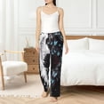 thumbnail image 4 of Cauagu Butterfly Angel Wings Art Pajama Pants for Women Loose Fit Wide Leg Trouser Pants Casual Elastic Waist Drawstring Lounge Pants, 4 of 6