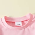 thumbnail image 4 of kpoplk Toddler Baby Girl Clothes Summer Funny Letter Print Top Elastic Shorts Set 6 12 18 24 Months 2T Infant Girl Clothes(Pink,2-3 Y), 4 of 9