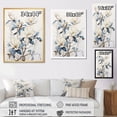 thumbnail image 4 of Designart "Painted Blue And White Magnolias III" Magnolias Canvas Art Print, 4 of 7