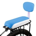 thumbnail image 3 of Mosiee Brand New Durable And Practical Rear Saddle Seat 34Cm*16Cm Bicycle Stainless Steel Strong Support With Back Rest, 3 of 8