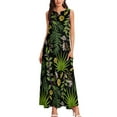 thumbnail image 2 of Florida Native Plants Long Dress dress for wom summer dresses for prom summer wom's dress02, 2 of 6