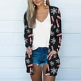 thumbnail image 1 of LOVZFMLL Cardigan pour Femmes Mode Halloween Imprimé Chemise Décontractée à Manches Longues Cardigan, 1 of 5