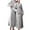 Gray2, variant on Seductiva Clothing Terry Cloth Robes for Women Women's Double Pocket Flannel Bathrobe Soft and Warm Double Faced Velvet Bathrobe Pajamas and Home Wear Bathrobe Robe Soft Ladies Sleepwear